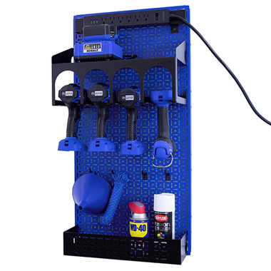 OmniWall Power Tool Kit- Panel Color: Blue Accessory Color: Black