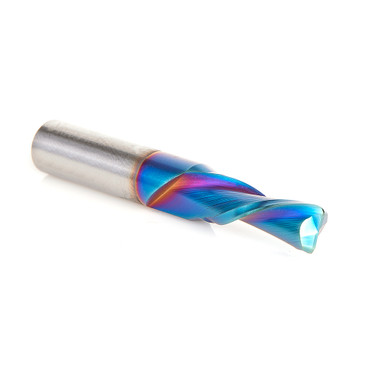 Amana Tool 43742-K SC Spiral Plunge with Corner Radius 0.060 R x 5/16 Dia x 7/8 CH x 3/8 SHK x 2-1/2 Inch Long Up-Cut Spektra Extreme Tool Life Coated Router Bit