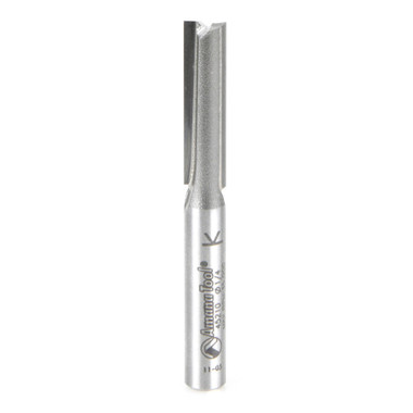 Amana Tool 45210 Hartmetall bestückt gerade Plunge hohe Produktion 1/4 D x 1 CH x 1/4 SHK x 2-1/4 Zoll lang Router Bit