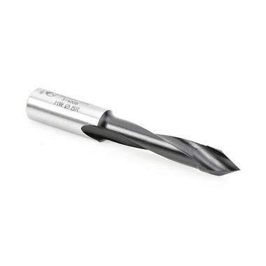 Amana Tool 314008 Carbide Tipped Through-Hole Boring Bit R/H 8mm D x 70mm Long x 10mm SHK