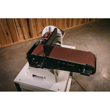 Jet 708597K JSG-96CS, 6 Inch x 48 Inch Belt / 9 Inch Disc Sander with Closed Stand, 3/4HP 1Ph, 115V