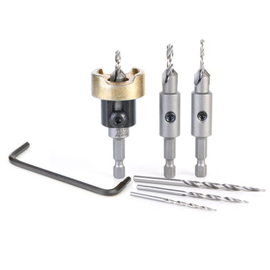 AMS-628 6-Pc Countersink with Adjustable Depth-Stop and No-Mar Sets (en anglais seulement)
