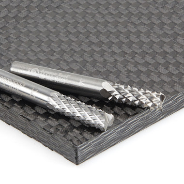 Punta de fresa de carburo sólido con patrón de diamante, brocas para fresadora de corte compuesto