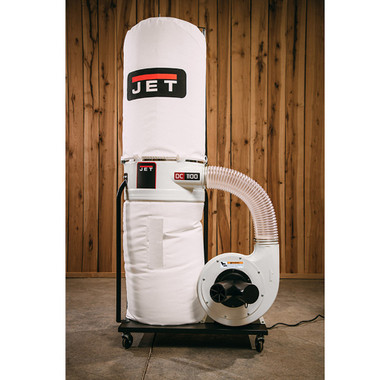 Jet 708657K DC-1100VX-BK Dust Collector, 1.5HP 1PH 115/230V, 30-Micron Bag Filter Kit