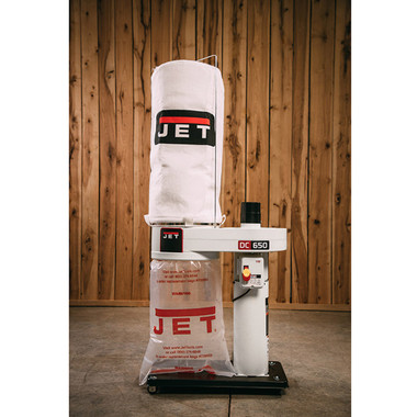 Jet 708642CK DC-650 Dust Collector, 1HP 1PH 115/230V, 2-Micron Canister Kit