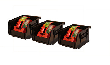 OmniWall 3-Pack Plastic Hanging Organizer Bins