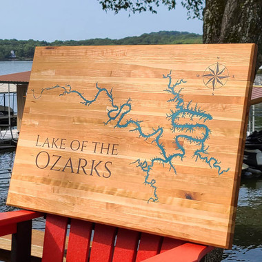 Mapa do Lago dos Ozarks Planos CNC descarregáveis, descarregáveis e personalizáveis