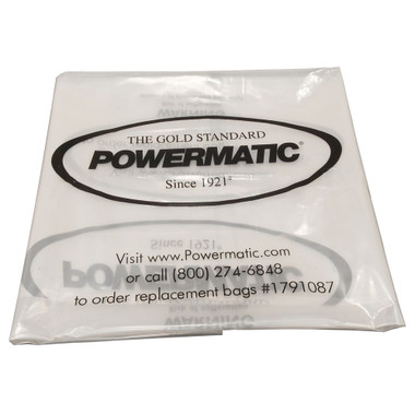 Powermatic 1791087 Collection Bags, Clear, 20 Inch Diameter (pack of 5)