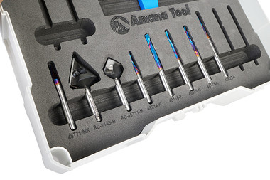 8-teiliges Universal-CNC-Fräser-Bit-Set im stapelbaren Kunststoffkoffer, 6-mm-Schaft ToolsToday 2