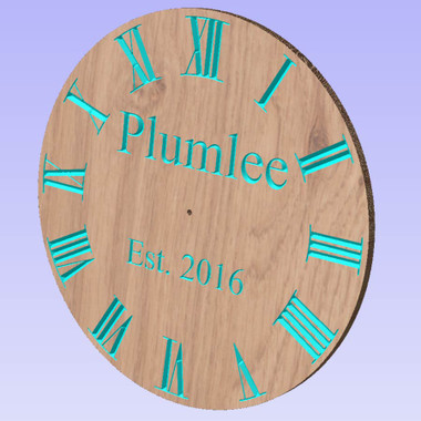 Family Clock CNC Plans, Downloadable and Customizable. ToolsToday