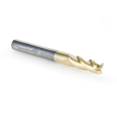 CNC Square Axmill, Aluminum Cutting Solid Carbide ZrN Coated 3-Flute Up-Cut Router Bits
