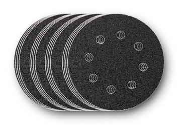 FEIN 63717227010 MultiMaster Circle-Shaped Vacuum Hook & Loop Sanding Sheets Assortment, 60, 80, 120, 180-grits (4 each)