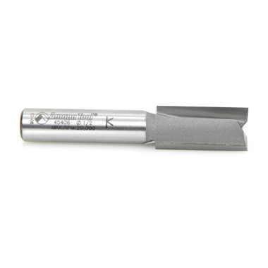 Amana Tool 45406 Carbide Tipped Straight Plunge High Production 1/2 D x 1 Inch CH x 3/8 SHK Router Bit