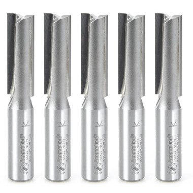 Straight Plunge Cutting Router Bits 1/2 Shank x 2 Flute - High Production