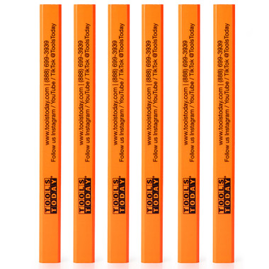 6-Pack ToolsToday Carpenter Pencils