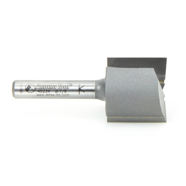 Amana Tool 45234 Carbide Tipped Straight Plunge High Production 7/8 D x 3/4 CH x 1/4 SHK x 2 Inch Long Router Bit