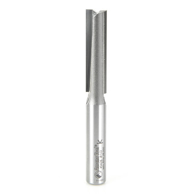 Amana Tool 45426 Fresa de mango de metal duro recta de alta producción 1/2 D x 2 CH x 1/2 SHK x 4-1/4 pulgadas de largo