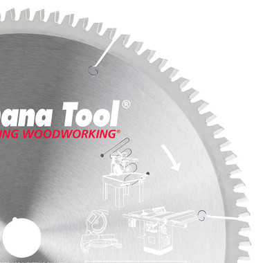 Amana Tool 512961 Hoja de sierra de metal duro para cortar aluminio y metales no férricos