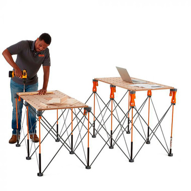 Bora CK12S Centipede 4ft x 6ft 12-Strut Work Support and Portable Sawhorse with accessories