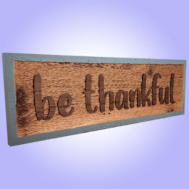 Be Thankful Textured Inlay Sign Plans CNC plans toolstoday