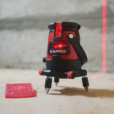 Kapro 875-Set Prolaser -  Five Line & One Dot Laser, Tripod, Target, Glasses in case