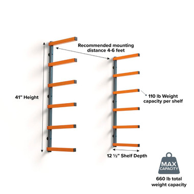 Bora PBR-001 Wood Rack 6 Tier