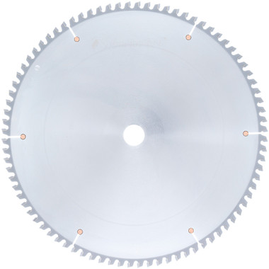 Amana Tool 514841 Hoja de sierra circular con plaquita de metal duro para aluminio y metales no férricos, 14 pulgadas D x 84T TCG, -6 grados, 1 pulgada de diámetro interior