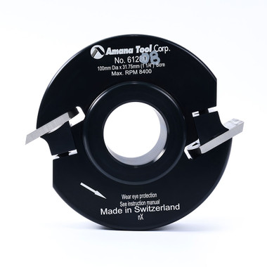 Amana Tool 61208 Profile-Pro Aluminum Cutterhead 100mm D x 40mm CH x 1-1/4 Bore Shaper Cutter