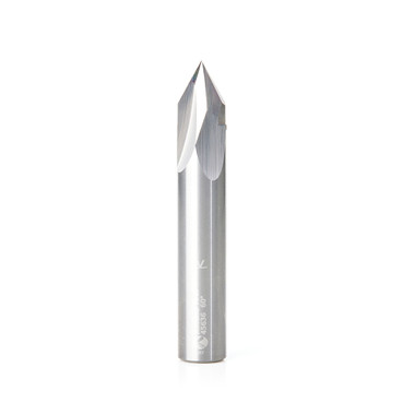 45636 Solid Carbide V Groove Engraving 60 Deg x 1/2 Dia x 5/8 x 1/2 Inch Shank router bits toolstoday