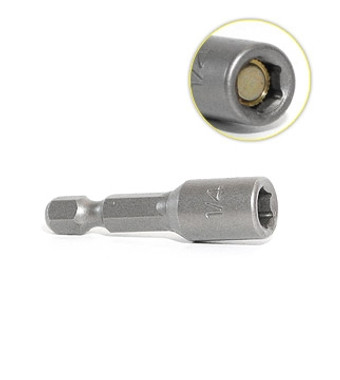 Timberline 608-560 Quick Magnetic Nut Setter 1/4 D x 1-5/8 Long x 1/4 Hex SHK