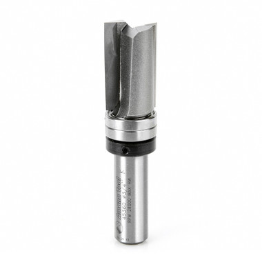 Amana Tool 45360 Carbide Tipped Down Shear Face Plunge Template 3/4 D x 1-1/4 CH x 1/2 Inch SHK w/ Upper Ball Bearing Router Bit