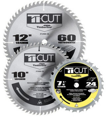 Timberline 82540 Carbide Tipped Ti-Cut General Purpose 8-1/4 Inch D x 40T ATB, 5/8 Bore, Circular Saw Blade