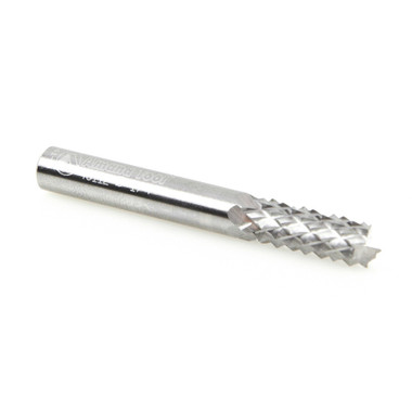 Amana Tool 46112 Fresa para Fresar Tipo Abrasivo con Patrón de Diamante, Corte Compuesto 1/4 D x 3/4 CH x 1/4 SHK x 2 Pulgadas de Largo