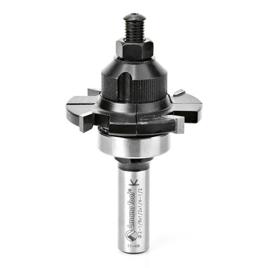 Amana Tool 55510 E-Z Dl Schlitzfräser 4 Flügel x 2-1/8 D x 1/4-1/2 CH x 1/2 Zoll SHK Router Bit