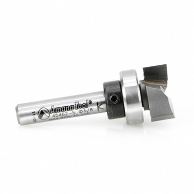 Amana Tool 45462-S Carbide Tipped Dado Clean Out 5/8 D x 1/4 CH x 1/4 Inch SHK w/ Upper Ball Bearing Router Bit