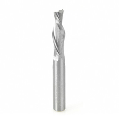 Amana Tool 46420 SC Fresa en espiral de 3/8 D x 1-1/4 CH x 3/8 SHK x 3 pulgadas de largo y 2 canales de corte descendente