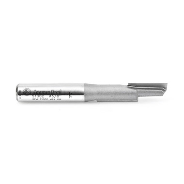 Amana Tool 51302 Hartmetall bestückt, gestaffelte Zähne, 3/8 D x 1-3/8 CH x 3/8 SHK Router Bit