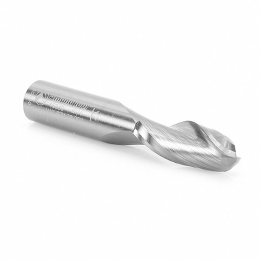 Amana Tool 46380 Solid Carbide Double Flute Up-Cut Ball Nose Spiral 1/4 R x 1/2 D x 1-1/4 CH x 1/2 SHK x 3 Inch Long Router Bit