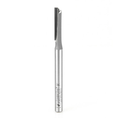 Amana Tool 45110 Carbide Tipped Straight Plunge Single Flute High Production 1/4 D x 1 Inch CH x 1/4 SHK Router Bit