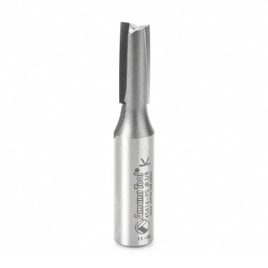 Amana Tool 45414-PS Carbide Tipped 3 Deg Production Shear Straight Plunge High Production 3/8 D x 1 Inch CH x 1/2 SHK Router Bit