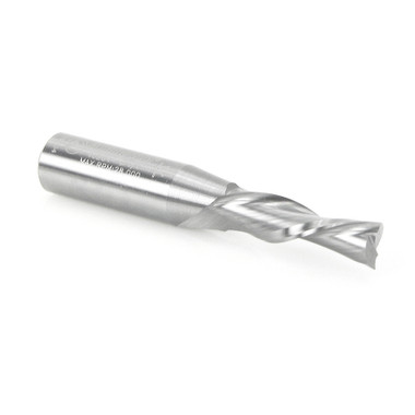 Amana Tool 46204 SC Fresa en espiral de 3/8 D x 1-1/4 CH x 1/2 SHK x 3 pulgadas de largo y 2 canales de corte descendente