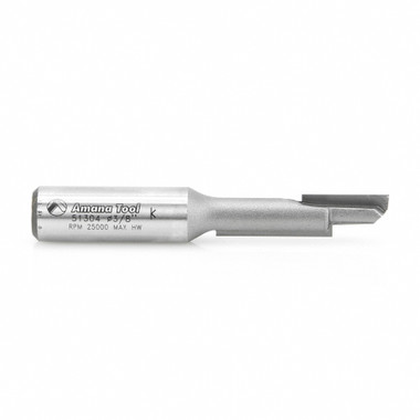 Amana Tool 51304 Carbide Tipped Stagger Tooth Plunge 3/8 D x 1-1/2 CH x 1/2 Inch SHK Router Bit