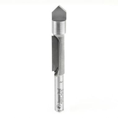 Amana Tool 45507 Carbide Tipped Panel Pilot 3/8 D x 1 Inch CH x 1/4 SHK Single Flute Router Bit