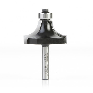 Timberline 320-34 Carbide Tipped Corner Rounding 1/2 R x 1-1/2 D x 3/4 CH x 1/4 Inch SHK w/ Lower Ball Bearing Router Bit