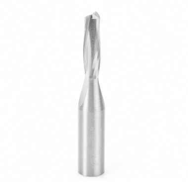 Amana Tool 46253 CNC-Vollhartmetall Spiral Plunge für Massivholz 5/16 D x 1-1/8 CH x 1/2 SHK x 3 Zoll lang Up-Cut Router Bit