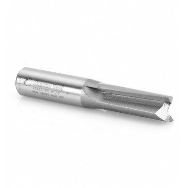 Amana Tool 45420-PS Carbide Tipped 3 Deg Production Shear Straight Plunge High Production 1/2 D x 1-1/4 CH x 1/2 Inch SHK Router Bit