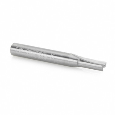 Herramienta Amana 43808 Fresa de metal duro recta 3/16 D x 1/2 CH x 1/4 SHK x 2 pulgadas de largo