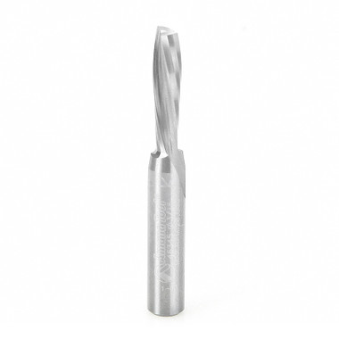 Amana Tool 46345 CNC Solid Carbide Spiral Plunge for Solid Wood 3/16 D x 5/8 CH x 1/4 SHK x 2 Inch Long Down-Cut Router Bit