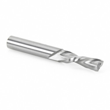 Amana Tool 46417 SC Fresa en espiral 9/32 D x 1 CH x 5/16 SHK x 2-1/2 pulgadas de largo 2 canales de corte descendente