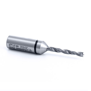 Amana Tool 201032 Carbide Tipped Brad Point Boring Bit R/H 3.2mm D x 57mm Long x 10mm SHK